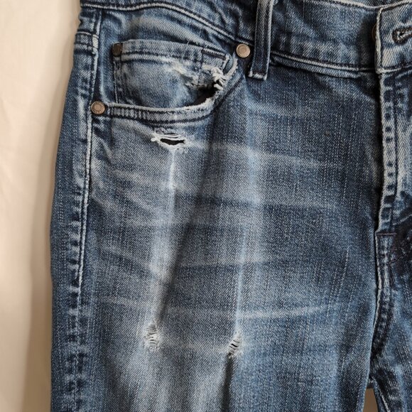 7 For All Mankind Men's Foolproof Slimmy Dark Blue Denim Jeans, Size 32 - Picture 4 of 10